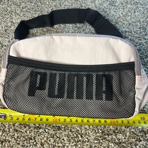 Puma Light Pink Crossbody with Black Mesh Front